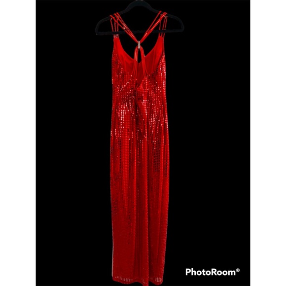 Stunning red sequin formal dress 5 / 6 Cruise Special Occasion - Picture 2 of 6